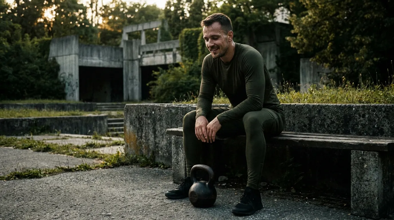 Spokojný klient po tréningu s macebell v Žiline